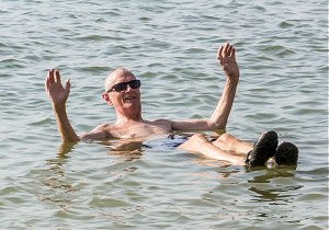Retirement travel to the Dead Sea Jordan